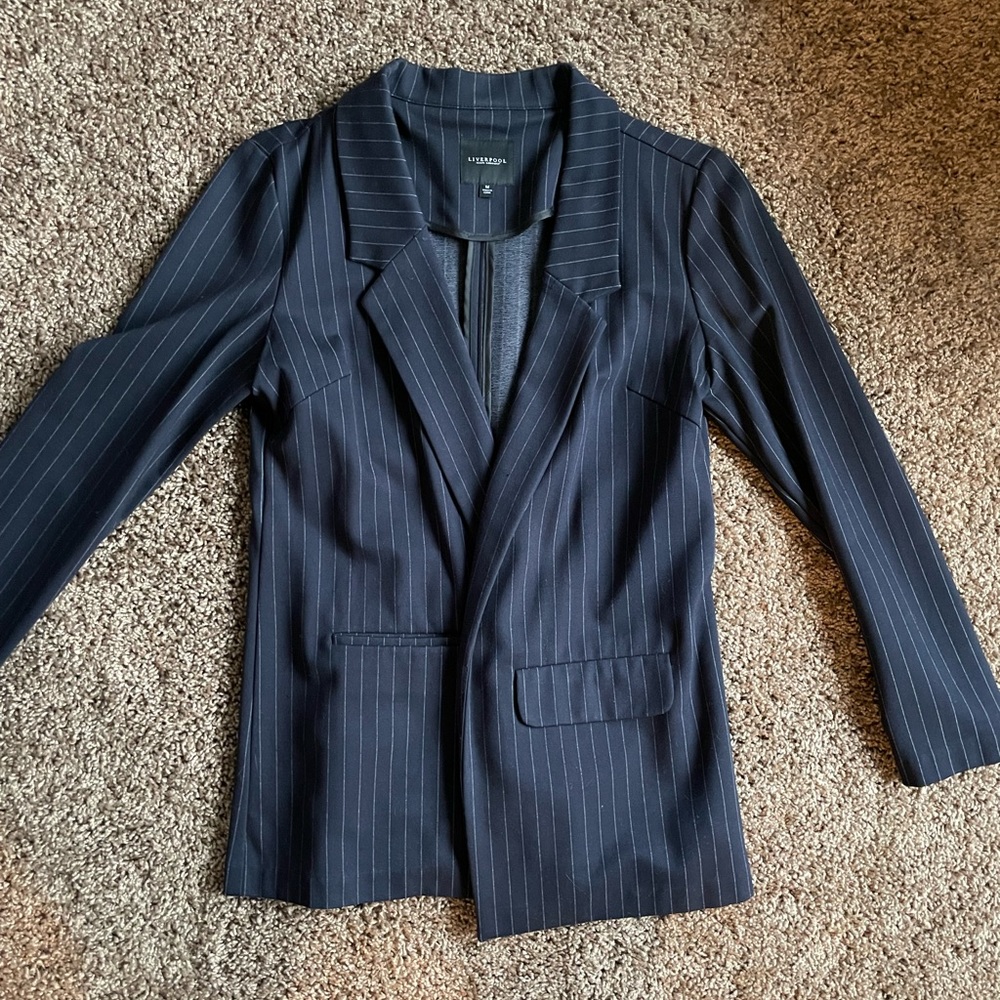 Liverpool navy blue stretch blazer Sz M